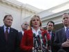 National Governors Association Executive Committee Vice Chair and Oklahoma Governor Fallin speaks to the media after meeting with U.S. President Obama in Washington