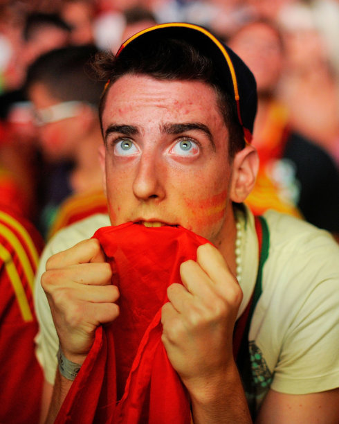 Spanish Fans Watch The UEFA EURO 2012 Semi-Final Match Against Portugal