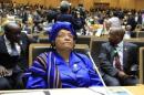 Johnson-Sirleaf attends the opening ceremony of the 22nd Ordinary Session of the African Union summit in Ethiopia's capital Addis Ababa