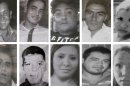 Photo composite of images taken from flyers made by relatives showing ten of the eleven young people that were kidnapped in broad daylight from an after hours bar in Mexico City last Sunday May 26, 2013. From left to right, top row; Josue Piedra Moreno, Aaron Piedra Moreno, Rafael Rojas, Alan Omar Athiencia Barragon, Jennifer Robles Gonzalez. From left to right, bottom row; Jerzy Ortiz Ponce, Said Sanchez Garcia, Guadalupe Morales Vargas, Eulogio Foseca Arreola, Gabriela Tellez Zamudio. (AP Photo/Marco Ugarte)