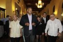 U.S. civil rights activist Jesse Jackson walks at the National hotel in Havana