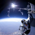 In this photo provided by Red Bull Stratos, Felix Baumgartner prepares to jump during the first manned test flight for Red Bull Stratos over Roswell, N.M. on Thursday, March 15, 2012. Baumgartner is more than halfway toward his goal of setting a world record for the highest jump. A spokesperson says the skydiver took a practice jump from more than 13 miles high over New Mexico. He's aiming for nearly 23 miles in the summer. The record is held by Joe Kittinger who jumped from 19.5 miles in 1960. (AP Photo/Red Bull Stratos, Jay Nemeth)