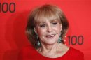 File photo of television personality Barbara Walters arriving at the Time 100 Gala in New York