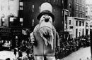 1929 - A large outdoor float of Captain Nemo makes its way down the street during the Macy's Thanksgiving Day Parade in New York City, on Nov. 28, 1929. Originally known as the Macy's Christmas Parade, the Thanksgiving Day parade started in 1924. (AP Photo/File)