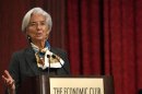 IMF Managing Director Christine Lagarde speaks to the Economic Club of New York in New York