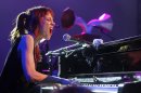 Fiona Apple performs at the NPR showcase during the SXSW Music Festival in Austin, Texas on Wednesday, March 14, 2012. (AP Photo/Jack Plunkett)