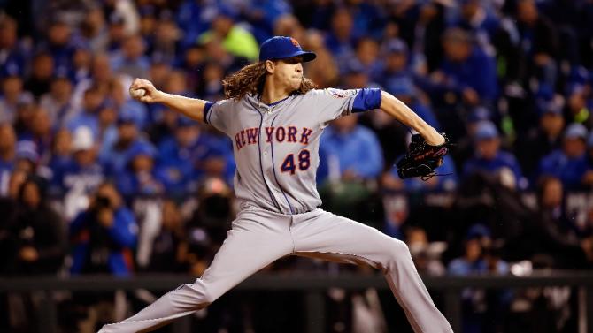 Jacob deGrom, the 2014 National League Rookie of the Year, is not yet eligible for salary arbitration, so the Mets kept his rights and renewed him at $607,000 after being unable to reach a deal with him on a 2016 campaign salary