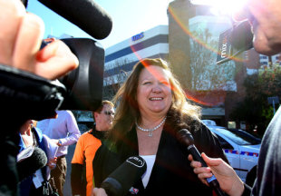 Billionaire Gina Rinehart may be richer than Bill Gates in a few years. (Photo by Paul Kane/Getty Images) 