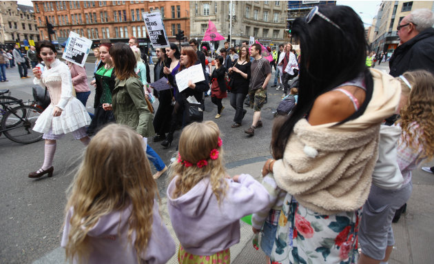 People March As The Slutwalk Arrives In Scotland