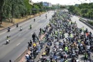 Тысячи байкеров против политики правительства