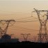 Electricity pylons carry power from Cape Town's Koeberg nuclear power plant
