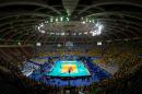 The Maracanazinho gym is seen before the start of the World League 2015 volleyball match between Brazil and France in Rio de Janeiro, Brazil on July 15, 2015