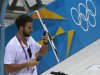 Australian swimmer James Magnussen, the100-metre freestyle world champion, is seen at the Aquatics Centre before the start of the London 2012 Olympic Games in London
