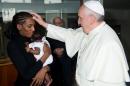 Pope Francis meets Meriam Ibrahim
