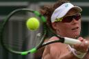 Australia's Samantha Stosur, pictured in action on July 1, 2015, came from a set down to win the Bad Gastein WTA Open with a 3-6, 7-6 (7/3), 6-2 triumph over Italian Karin Knapp