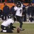 Baltimore Ravens kicker Tucker kicks the game winning field goal against the Denver Broncos with holder Koch in their NFL AFC Divisional playoff football game in Denver
