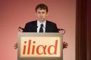 Maxime Lombardini, Chief Executive of French broadband Internet provider Iliad, speaks during the company's 2009 annual results presentation in Parisris