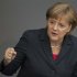 German Chancellor Merkel delivers government statement on her policy plans for upcoming G-20 summit at Bundestag in Berlin