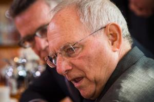 German finance minister Wolfgang Schaeuble says there …
