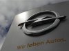 The logo German car manufacturer Opel with its promotional slogan is pictured at the headquarters in Ruesselsheim