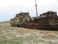 La desaparición del Mar de Aral AralShip