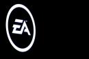 The Electronic Arts Inc., logo is displayed on a screen during a PlayStation 4 Pro launch event in New York