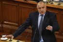 Outgoing Bulgarian Prime Minister Boiko Borisov speaks during a debate at the parliament in Sofia