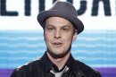 FILE - In this Nov. 20, 2011 file photo, singer Gavin DeGraw appears onstage at the 39th Annual American Music Awards in Los Angeles. DeGraw is among the celebrity contestants competing the ABC dancing competition series 