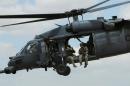 A file picture of a US Airforce HH-60 Pave Hawk helicopter conducting a rescue operation in Arizona's Sonoran Desert