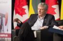 Canada's Prime Minister Harper speaks at the Saskatchewan Association of Rural Municipalities in Saskatoon