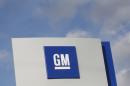 FILE PHOTO - The GM logo in Warren Michigan