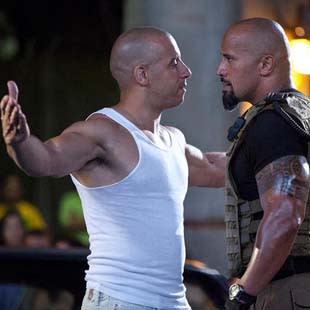 Vin Diesel and Dwayne Johnson clash head-on (Yahoo! Movies)