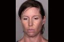 This image provided by the Las Vegas Metropolitan Police Department shows Alison Ernst, who was arrested April 10, 2014 in connection with an incident involving throwing a shoe at Former Secretary of State and Former First Lady Hillary Clinton. Alison was arrested for Disorderly Conduct and released. (AP Photo/Las Vegas Metropolitan Police Department)
