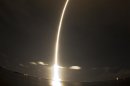 The SpaceX Falcon 9 rocket lifts off from Space Launch Complex 40 at the Cape Canaveral Air Force Station in Cape Canaveral