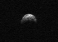 Asteroid 2005 YU55 tertangkap teleskop Radar Arecibo di Puerto Rico pada April lalu.
