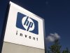 File photograph of HP Invent logo pictured in front of Hewlett-Packard international offices in Meyrin near Geneva