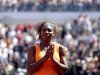 Williams of the U.S. waits at the medal ceremony after winning the women's singles final match at the Rome Masters tennis tournament