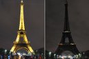 The Eiffel Tower in Paris taking part in Earth Hour in 2010