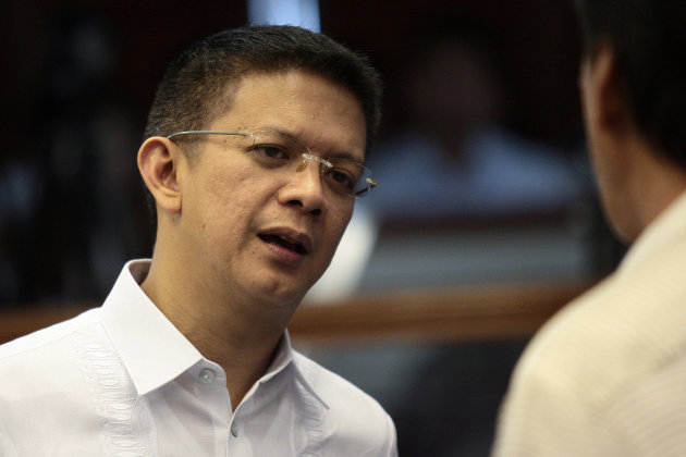 Senator Francis Escudero is seen at the Senate Session Hall in Pasay City, south of Manila, on 05 February 2013. (Voltaire Domingo/NPPA Images)