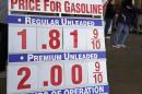 The price sign outside Costco in Westminster, Colorado, shows gas selling for $1.81.9 for the first time in years