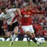 Tottenham Hotspur's Bale challenges Manchester United's Smalling during their English Premier League soccer match in Manchester
