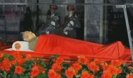 ALTERNATE CROP OF TOK912 OF DEC. 20, 2011 - In this image made from KRT television, the body of North Korean leader Kim Jong Il is laid in a memorial palace in Pyongyang, North Korea, Tuesday, Dec. 20, 2011. (AP Photo/KRT) TV OUT NORTH KOREA OUT