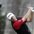 Britain's Lee Westwood hits from the ninth tee during the final round of the 2012 U.S. Open golf tournament on the Lake Course at the Olympic Club in San Francisco