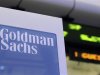 File photo of a Goldman Sachs sign is seen on at the company's post on the floor of the New York Stock Exchange