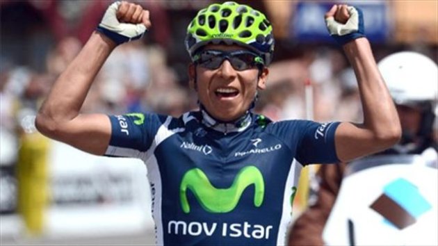 Photo: Eurosport - Nairo Quintana (Movistar). 