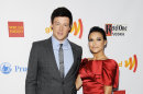 Event co-hosts Cory Monteith and Naya Rivera from the cast of 