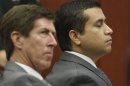 En la imagen, George Zimmerman (d) y su abogado, Mark O'Mara. EFE/Archivo