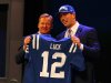 The Colts announced their intentions to pick Andrew Luck a couple of days before Thursday's draft