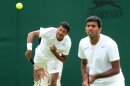 Indian seventh seeds Mahesh Bhupathi and Rohan Bopanna crashed out of the Olympics