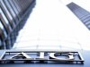 File image of the logo of American International Group (AIG) is seen at their offices in New York